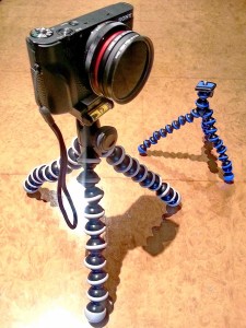 RX-100 with filters on GorillaPod small